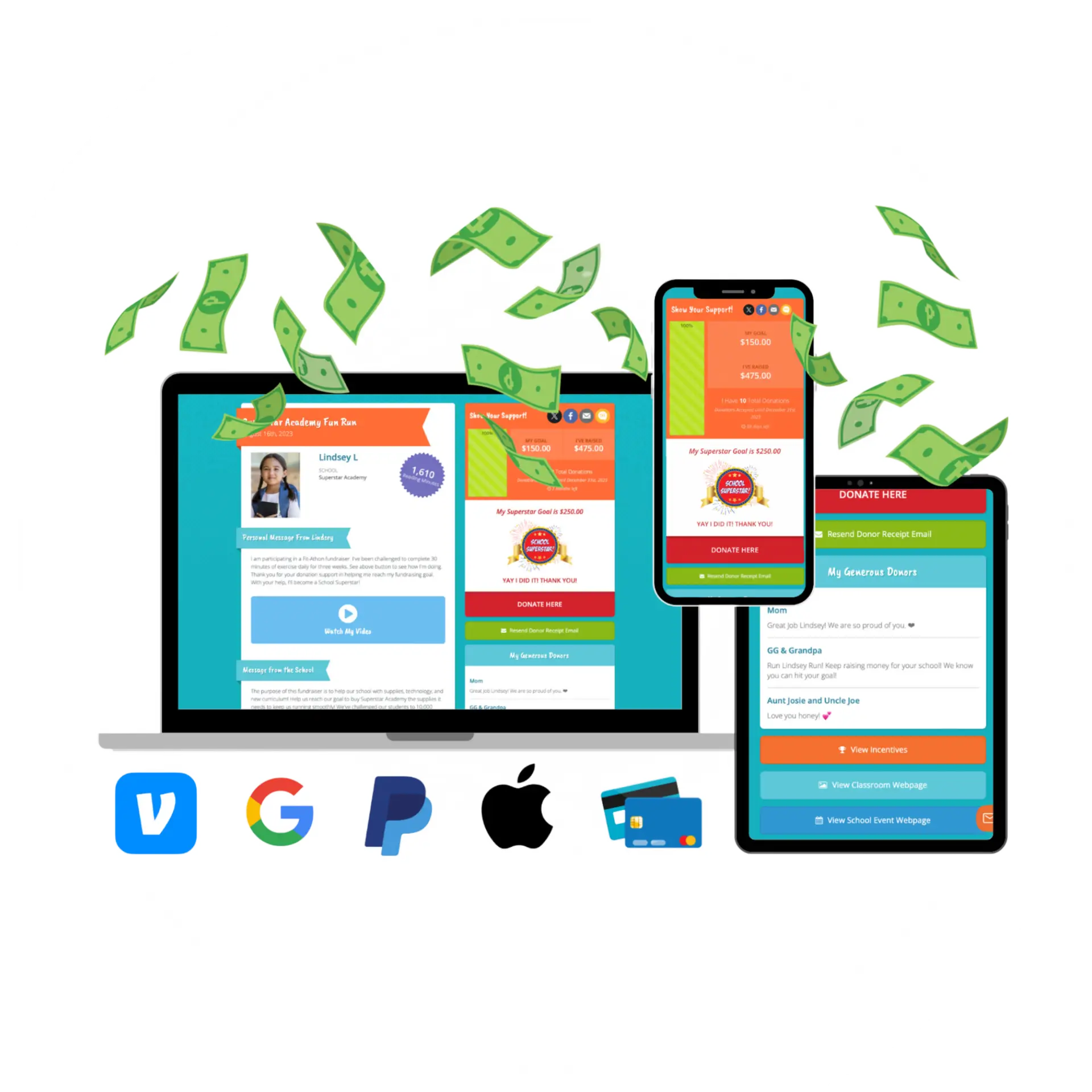 FundHub on laptop, tablet and phone