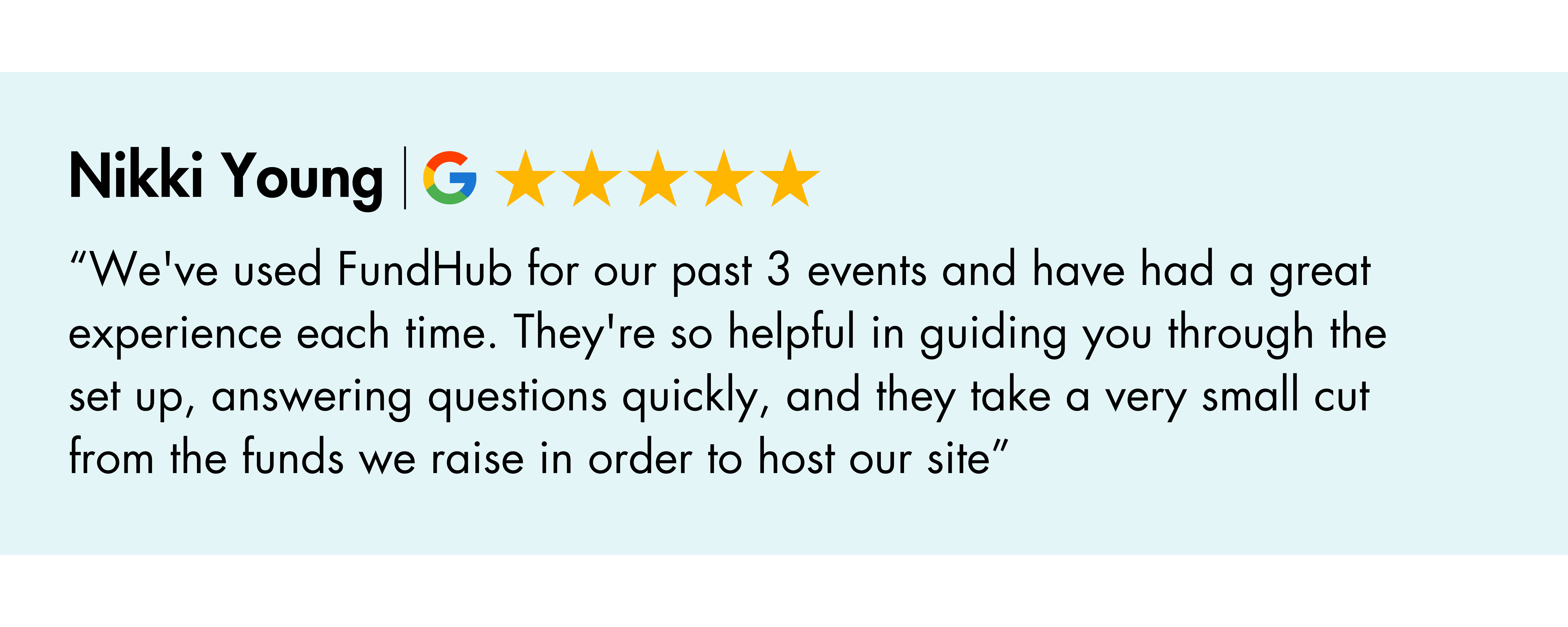 Google review from a FundHub school